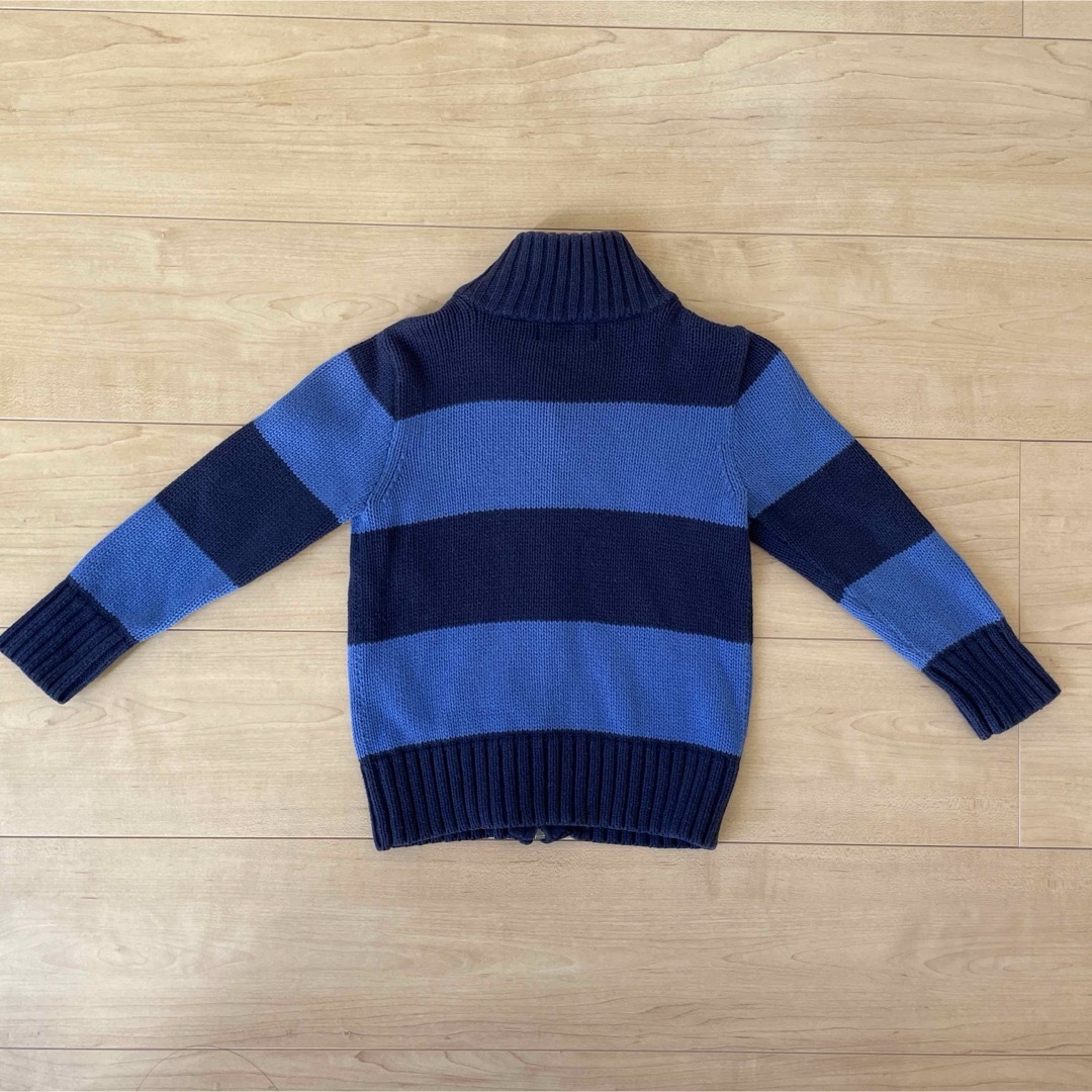 POLO RALPH LAUREN(ポロラルフローレン)のラルフローレン Ralph Lauren 100cm ニットブルゾン ブルー キッズ/ベビー/マタニティのキッズ服男の子用(90cm~)(ジャケット/上着)の商品写真