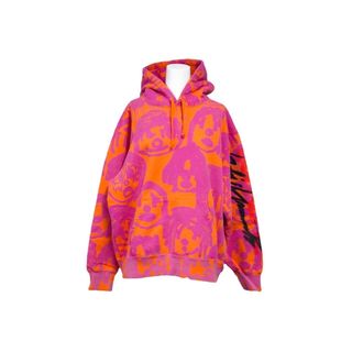 シュプリーム(Supreme)のSupreme × Yohji Yamamoto シュプリーム ヨウジヤマモト 20FW グラフィック パーカー オレンジ ピンク SU9331 S 美品 中古 57410(パーカー)