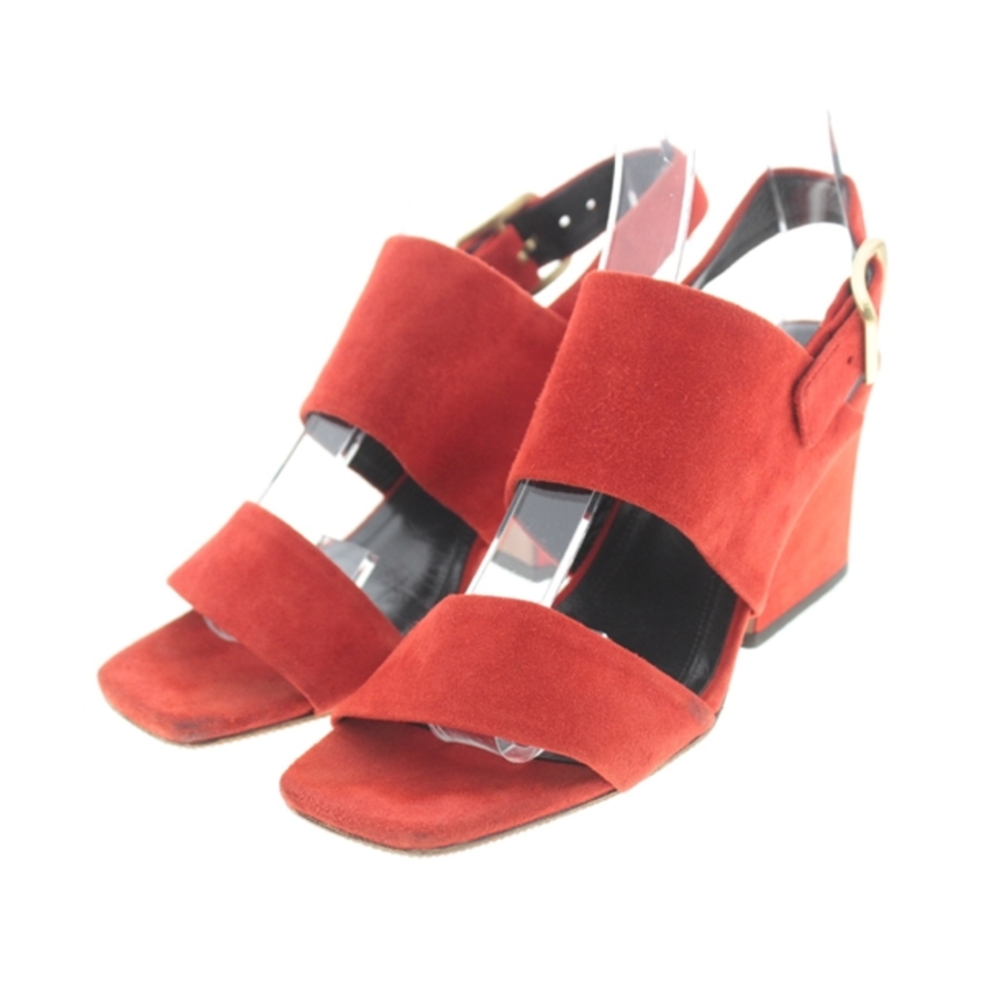 celine(セリーヌ)のCELINE セリーヌ サンダル EU35(21.5cm位) 赤 【古着】【中古】 レディースの靴/シューズ(サンダル)の商品写真