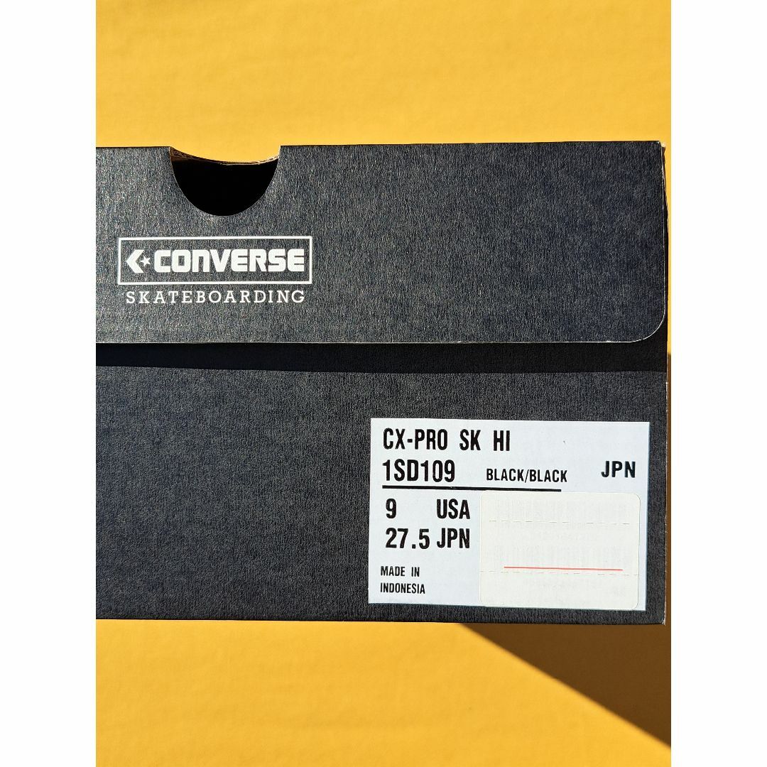CONVERSE SKATEBOARDING(コンバーススケートボーディング)のコンバース CX-PRO SK HI 27,5cm BLACK メンズの靴/シューズ(スニーカー)の商品写真