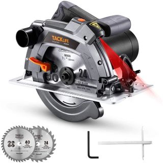 マルノコ レーザーガイド 5000RPM 刃径190mm 1500W 2本替刃(工具/メンテナンス)