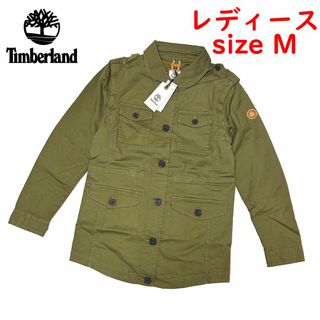 ティンバーランド(Timberland)の新品　Mサイズ　ティンバーランド　レディース　ミリタリー ジャケット オリーブ(ミリタリージャケット)