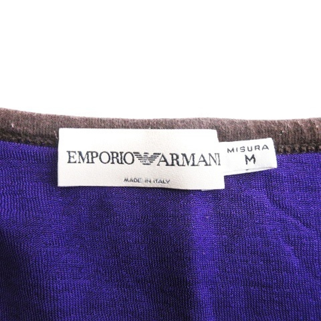 Emporio Armani(エンポリオアルマーニ)のエンポリオアルマーニ Tシャツ カットソー 長袖 ロゴ 茶  M ■RF メンズのトップス(Tシャツ/カットソー(七分/長袖))の商品写真