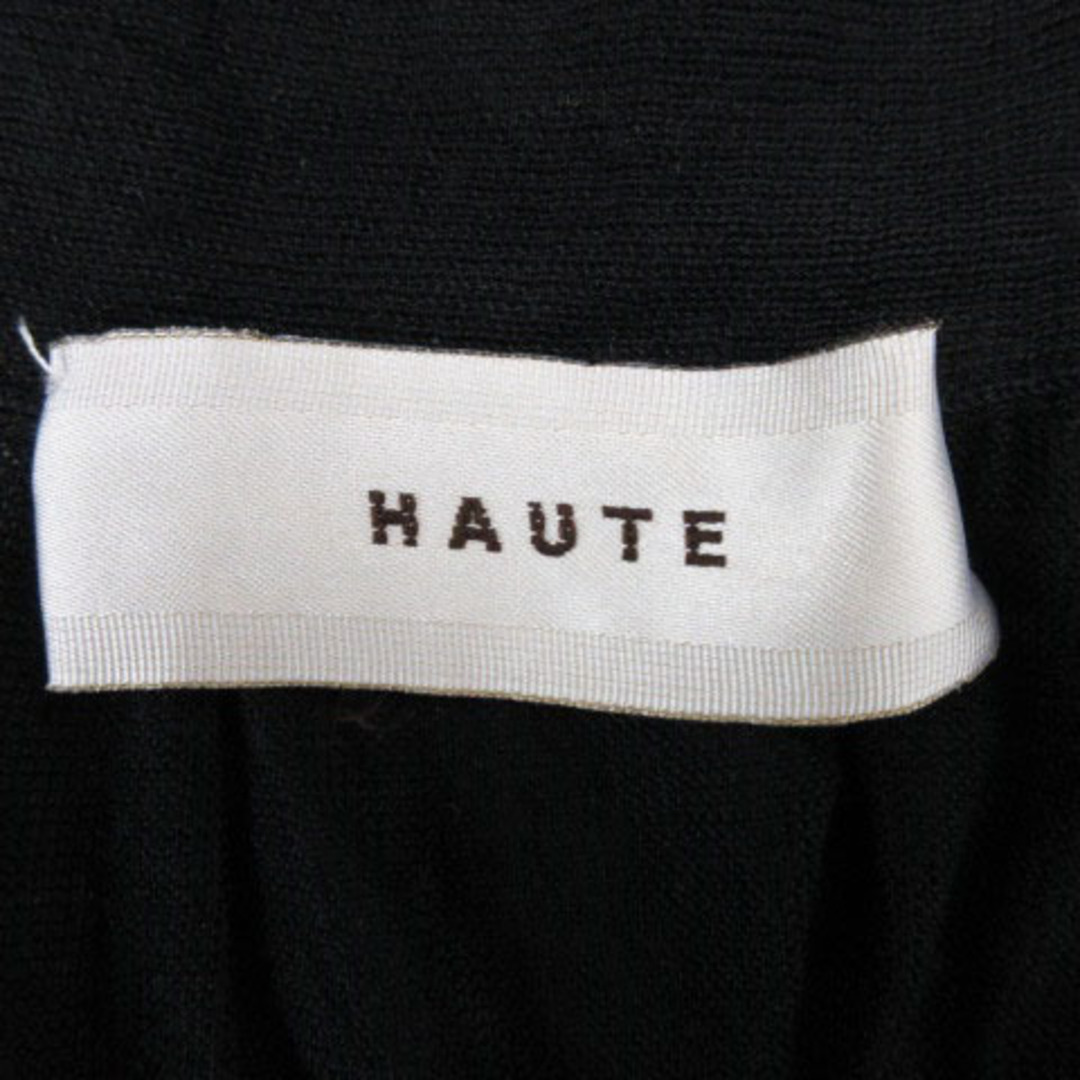 HAUTE(オート)のオート HAUTE ニット ノースリーブ カットソー シルク ブラック S レディースのトップス(ニット/セーター)の商品写真