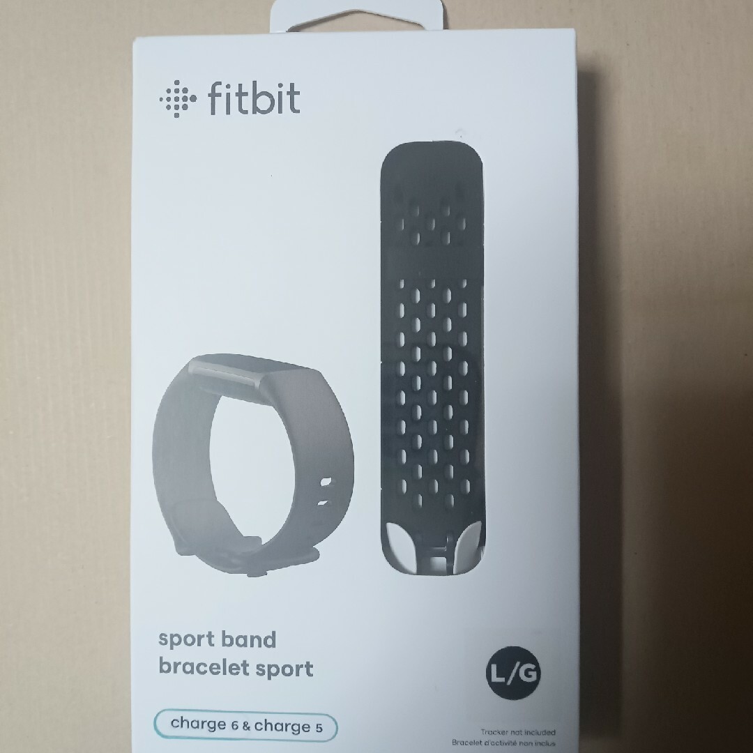 fitfit(フィットフィット)のフィットビット Charge5交換用 スポーツベルト ブラック Lサイズ Fit スマホ/家電/カメラのスマートフォン/携帯電話(その他)の商品写真