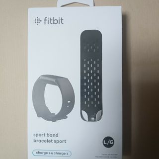 フィットフィット(fitfit)のフィットビット Charge5交換用 スポーツベルト ブラック Lサイズ Fit(その他)