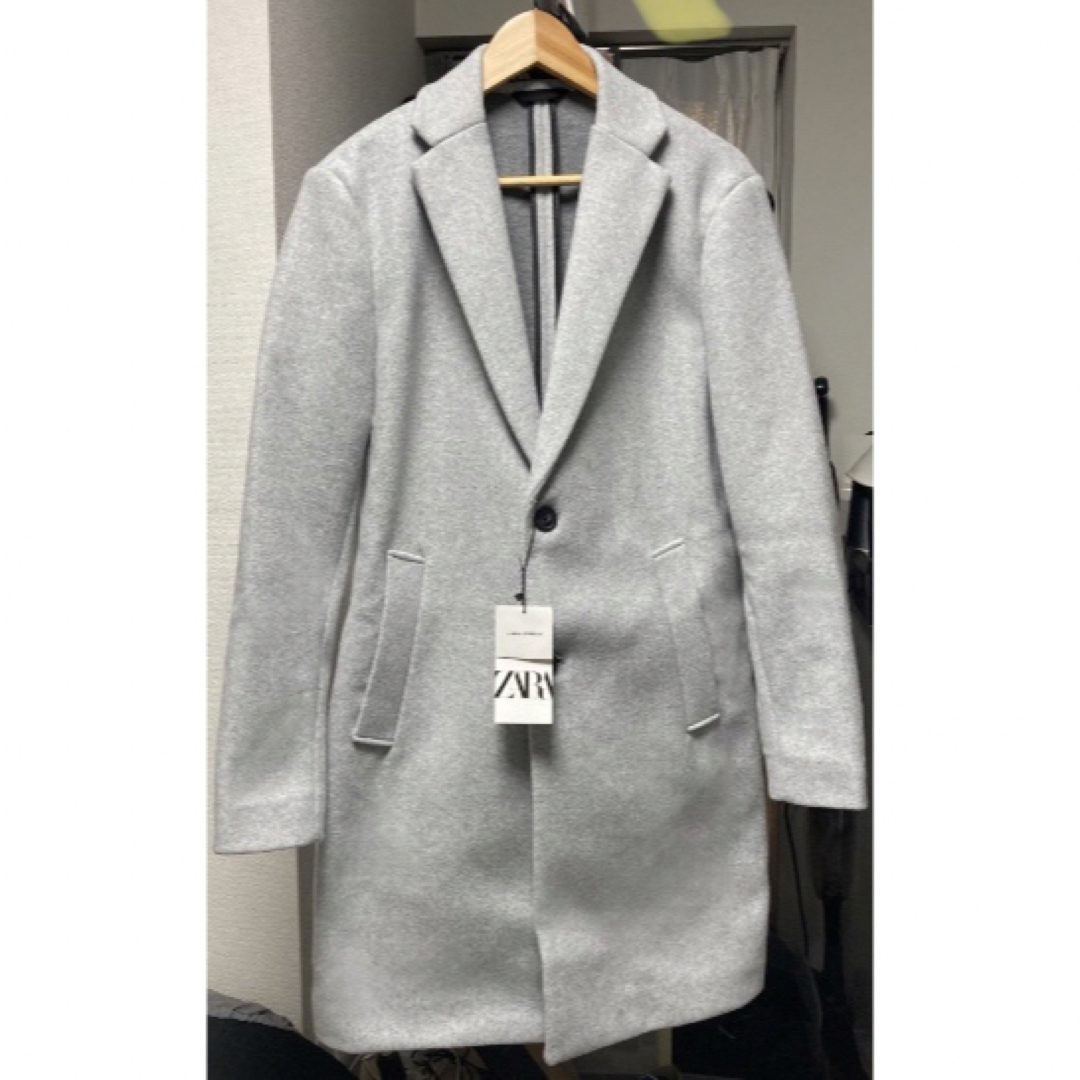 ZARA(ザラ)の【新品未使用】ZARA チェスターコート 4Way ストレッチコート メンズのジャケット/アウター(チェスターコート)の商品写真