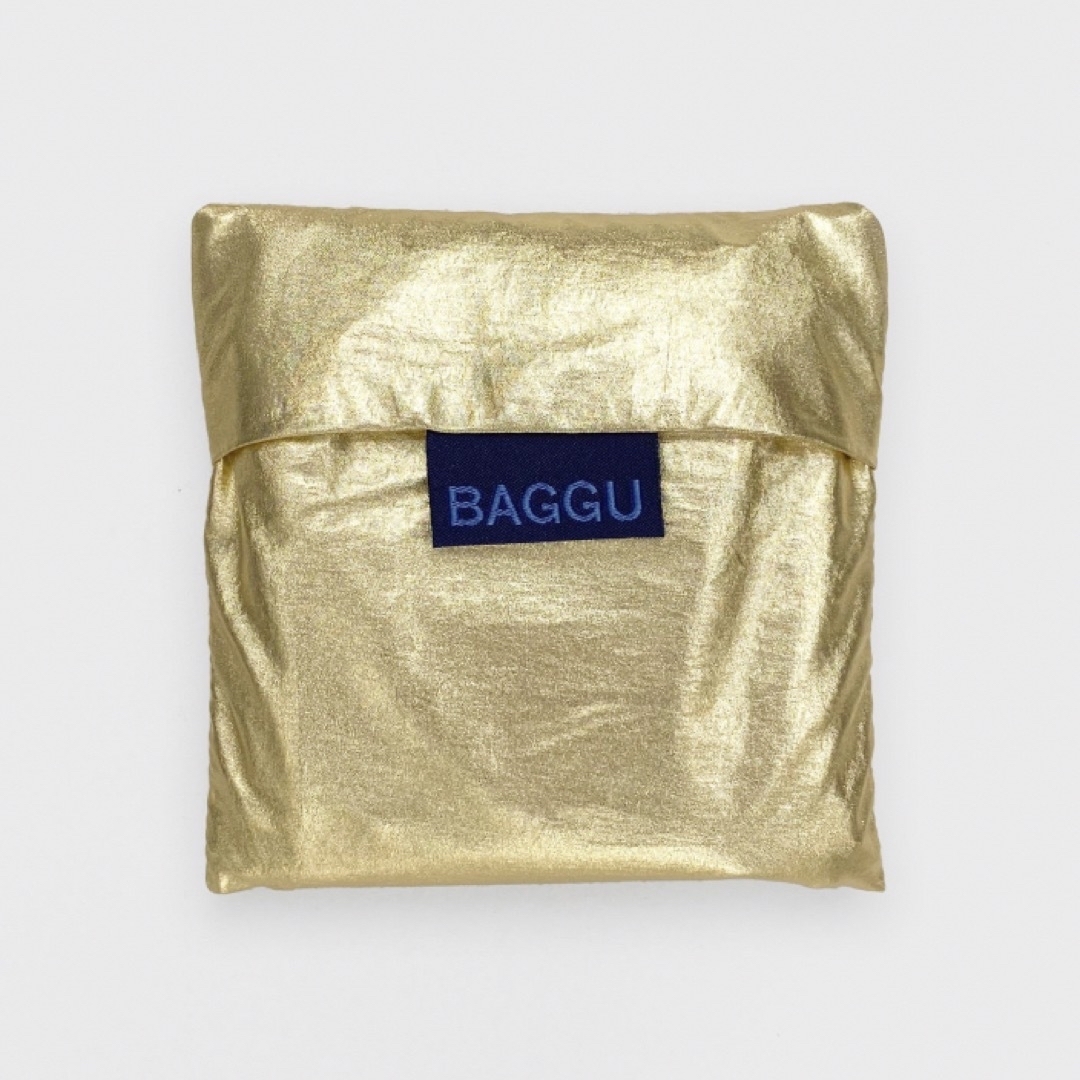 BAGGU(バグゥ)のタイムセール BAGGU バグゥ メタリックゴールド スタンダード エコバッグ レディースのバッグ(エコバッグ)の商品写真