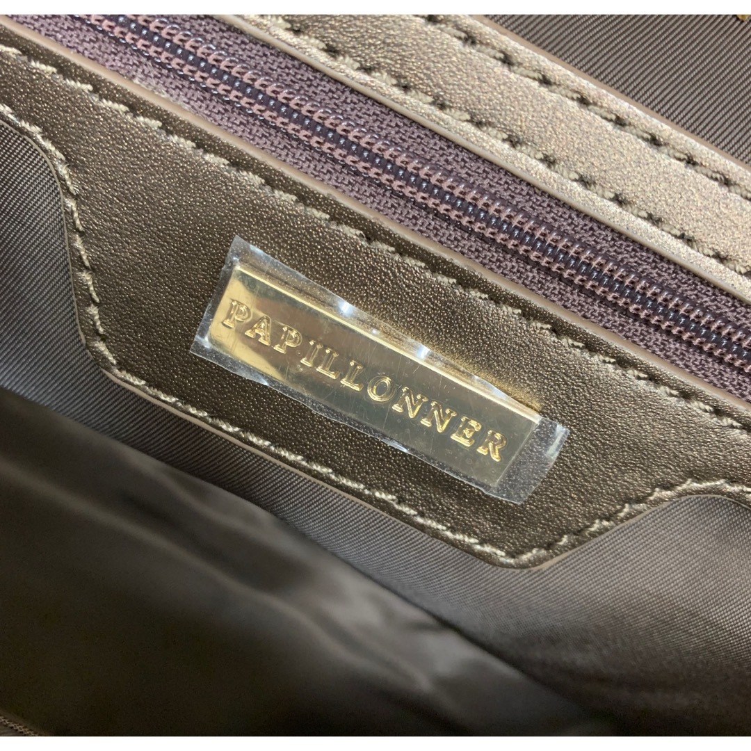 【期間限定】パピヨネ バッグinバッグ レザー トートバッグ 本革 ブローズ レディースのバッグ(トートバッグ)の商品写真