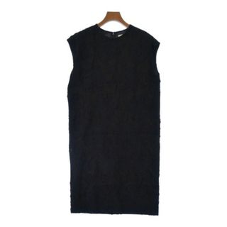 ユナイテッドアローズ(UNITED ARROWS)のUNITED ARROWS ワンピース 38(M位) 黒x紺(花柄) 【古着】【中古】(ひざ丈ワンピース)