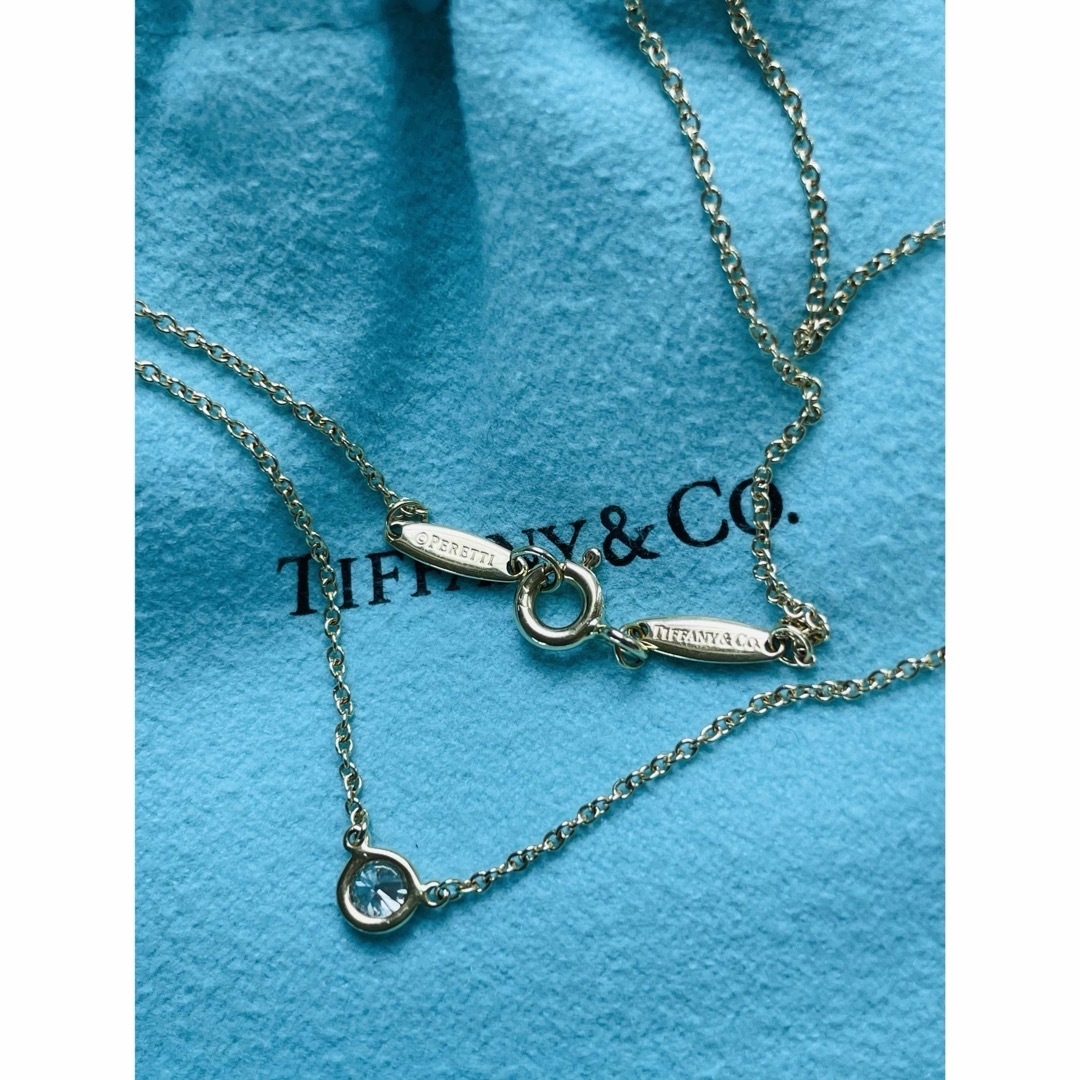 Tiffany & Co.(ティファニー)のティファニー☆ダイヤモンドバイザヤードネックレス＊イエローゴールド♪0.14ct レディースのアクセサリー(ネックレス)の商品写真