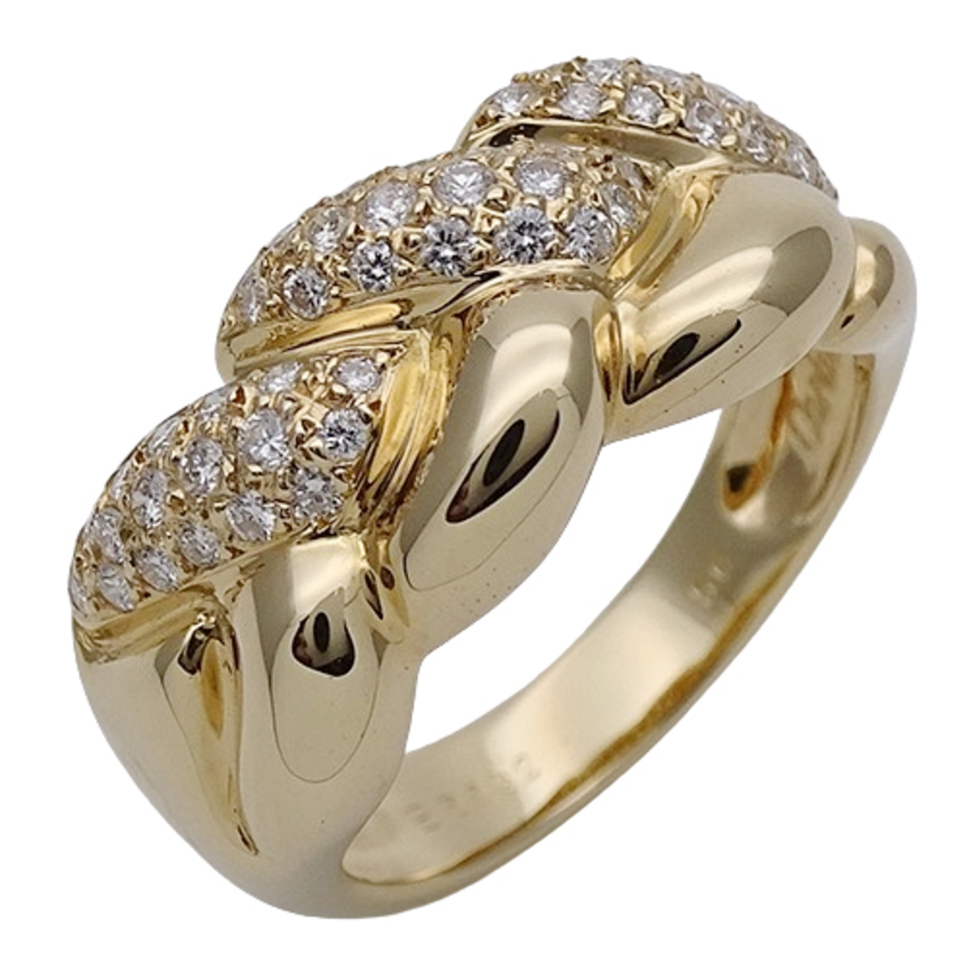 カルティエ Cartier リング レディース ブランド 指輪 750YG ダイヤモンド ラドーニャ イエローゴールド #56 約16号 ジュエリー56約16号ジュエリー型番