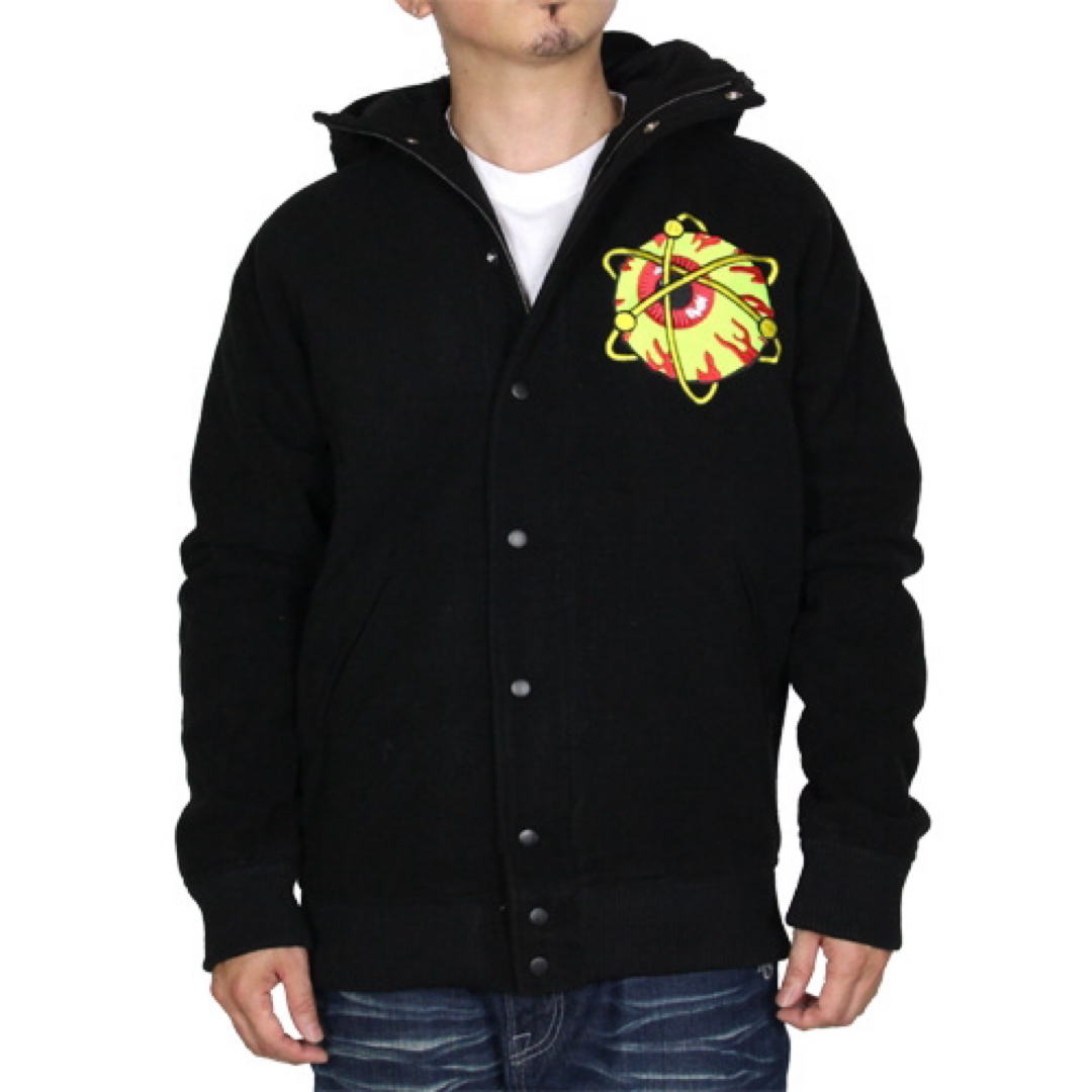 MISHKA(ミシカ)の激レア　MISHKA ミシカ　スタジャン　パーカー　フード　目玉　Sサイズ メンズのジャケット/アウター(スタジャン)の商品写真