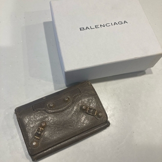 バレンシアガ(Balenciaga)の【訳あり】BALENCIAGA バレンシアガ　6連キーケース　グレー(キーケース)