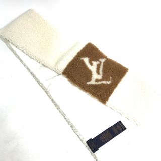 ルイヴィトン(LOUIS VUITTON)のルイヴィトン LOUIS VUITTON マフラー ・ネバー フリーズ シャーリング M77867 スヌード ティペット マフラー シアリング ベージュ 未使用(マフラー/ショール)