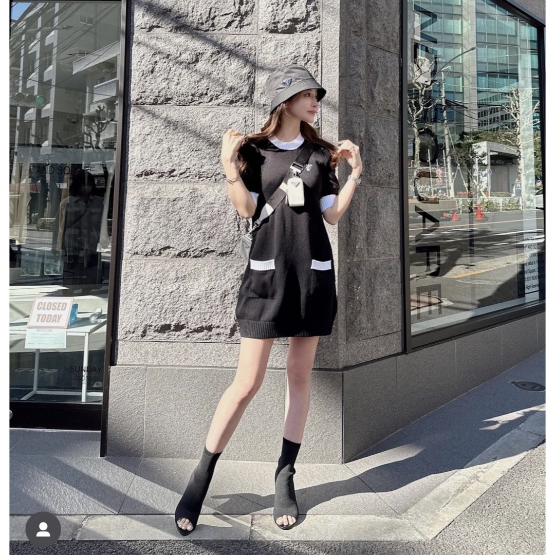 PRADA - PRADA ニットワンピース36の通販 by すずあみ's shop PRADA - PRADA ニットワンピース36の通販 by すずあみ's shop
