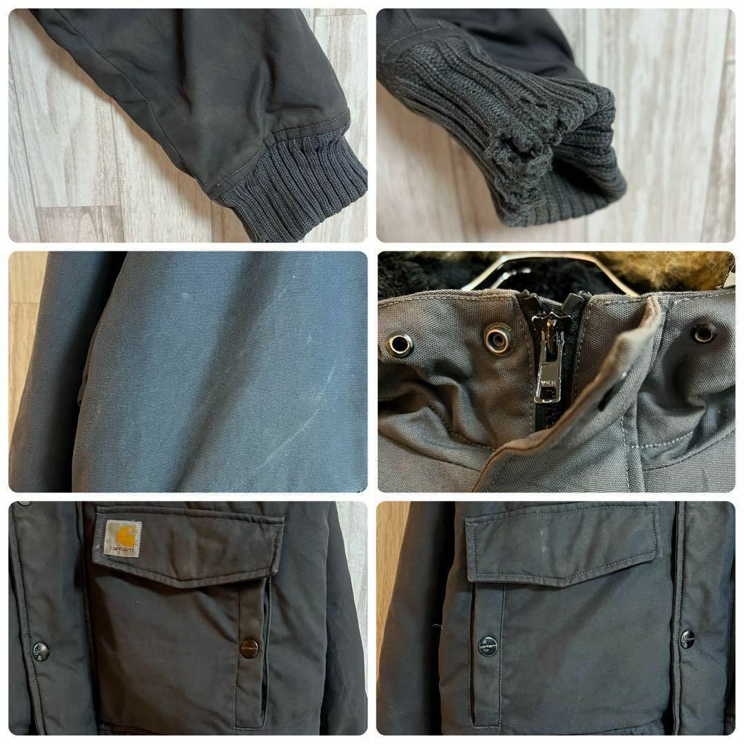 carhartt(カーハート)のカーハートトラッパージャケット　ダウンジャケット　ベトナム製　Ｓ　黒 メンズのジャケット/アウター(ダウンジャケット)の商品写真