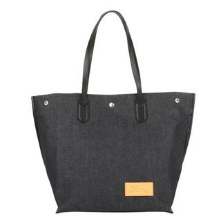 ロンシャン(LONGCHAMP)の新品 ロンシャン LONGCHAMP トートバッグ エッセンシャル デニム ショッピングバッグ Lサイズ デニム(トートバッグ)