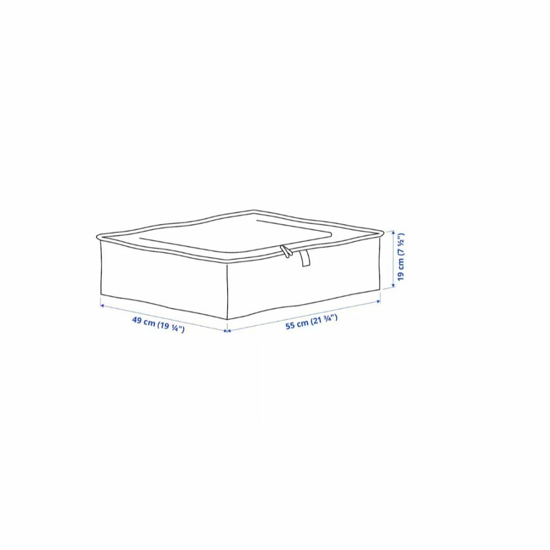 IKEA(イケア)のIKEA PÄRKLA ペルクラ 収納ケース 55x49x19cm インテリア/住まい/日用品の収納家具(ケース/ボックス)の商品写真