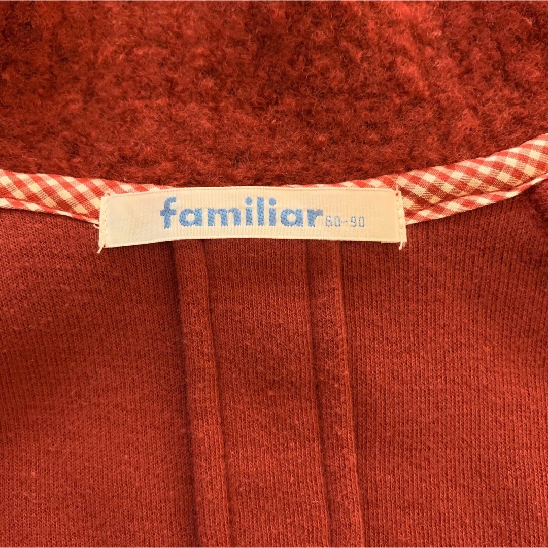 familiar(ファミリア)のfamiliar ポンチョ　60-90サイズ キッズ/ベビー/マタニティのベビー服(~85cm)(ジャケット/コート)の商品写真