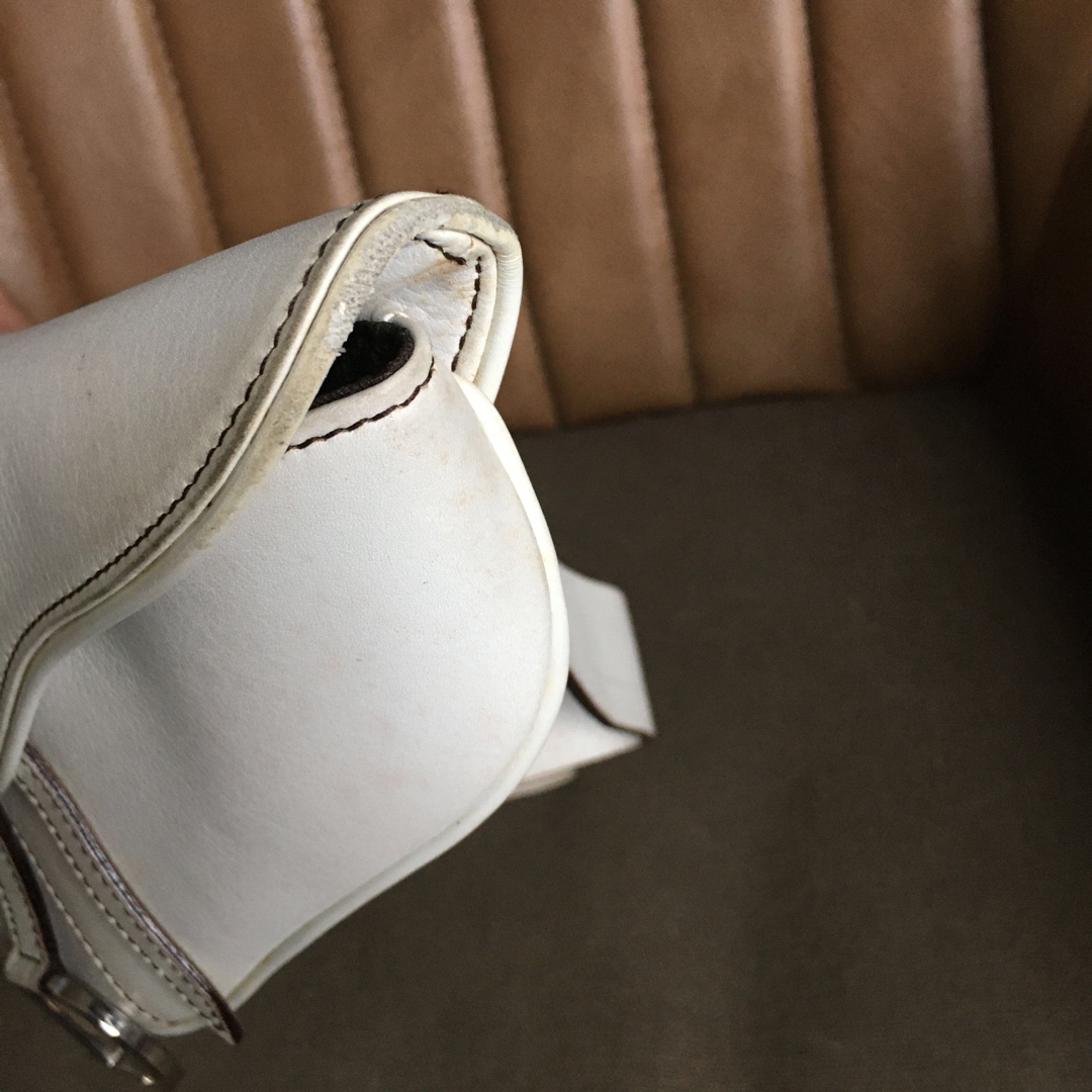 Christian Dior(クリスチャンディオール)のヴィンテージ ディオール レザー サドル ウエスト ポーチ レディースのバッグ(ボディバッグ/ウエストポーチ)の商品写真