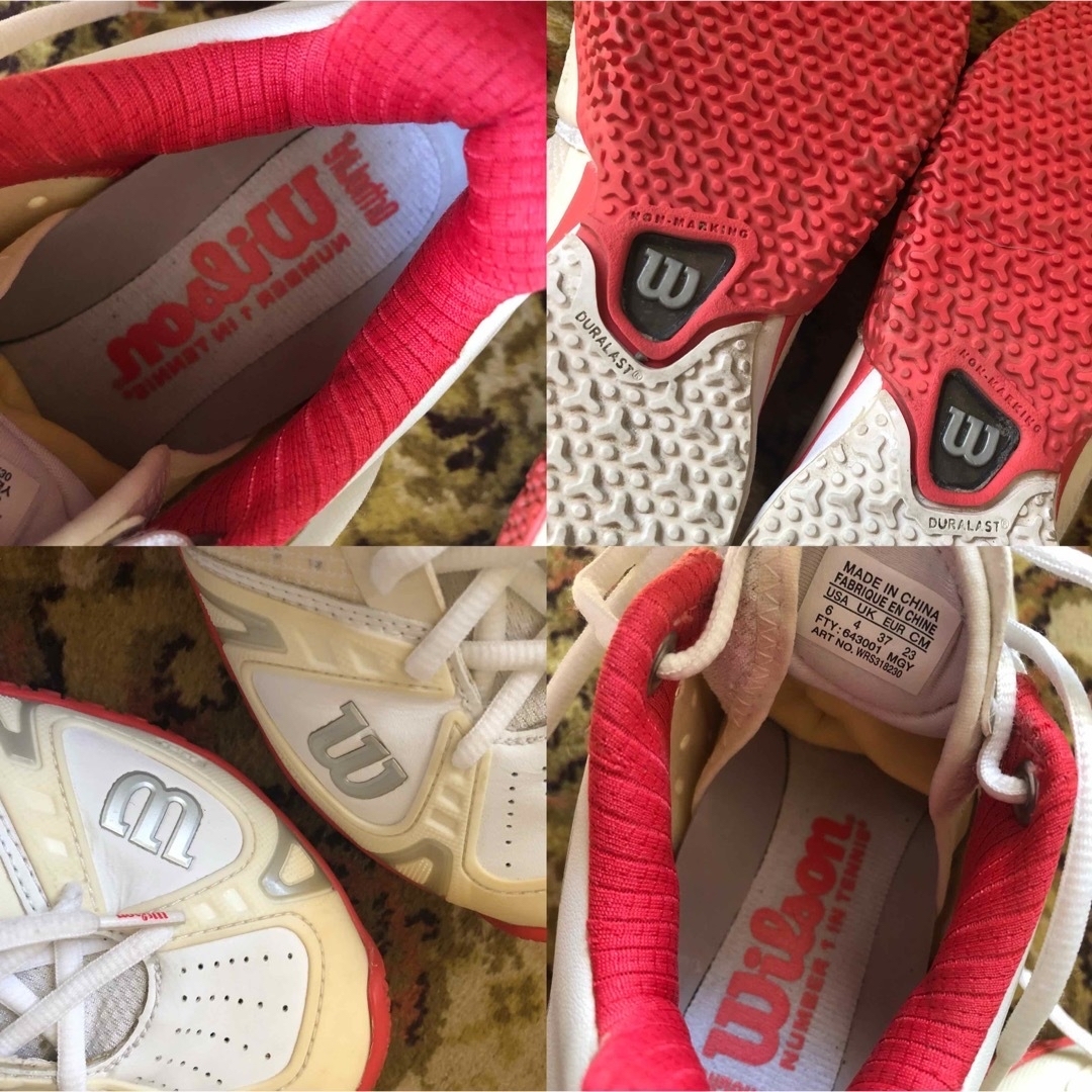 美品!Wilson テニスシューズ ラッシュプロ スニーカー 23cmの 美品!Wilson テニスシューズ ラッシュプロ スニーカー 23cmの