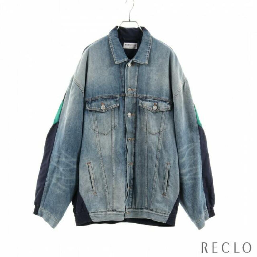 Balenciaga - デニムジャケット コットン ナイロン ブルー マルチ
