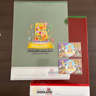 レゴ(Lego)のレゴランドホテル非売品クリアファイル、ルームキー型カード(ノベルティグッズ)