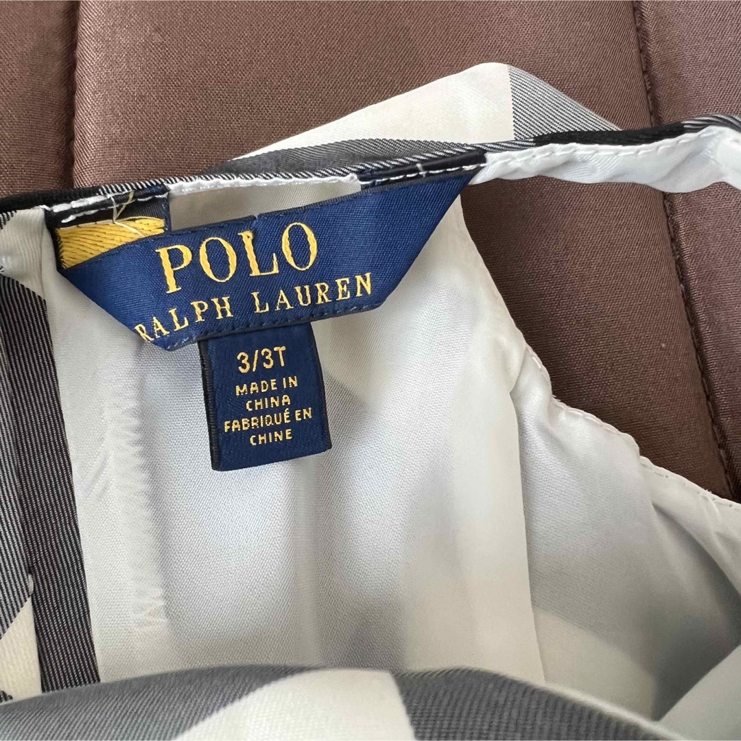 POLO RALPH LAUREN(ポロラルフローレン)の未使用　POLO RALPH女の子フォマルドレスワンピース　チェック　3歳100 キッズ/ベビー/マタニティのキッズ服女の子用(90cm~)(ドレス/フォーマル)の商品写真