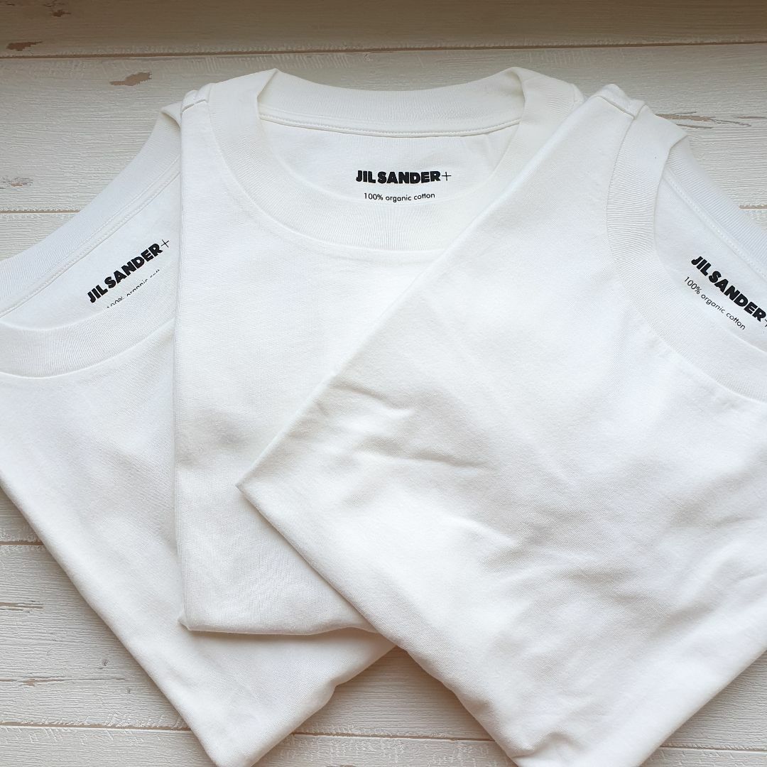 【新品・未使用】Jil Sander コットンTシャツ 3枚セット　白SサイズTシャツ/カットソー(半袖/袖なし)
