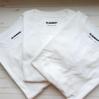 ジルサンダー(Jil Sander)の【新品・未使用】Jil Sander コットンTシャツ 3枚セット　白Sサイズ(Tシャツ/カットソー(半袖/袖なし))