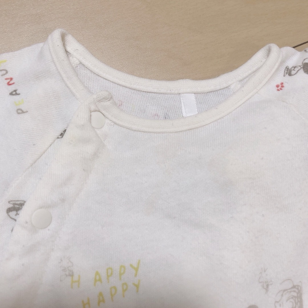 SNOOPY(スヌーピー)のベビーザラス　SNOOPY 長袖2wayオール　2枚セット　50-70 キッズ/ベビー/マタニティのベビー服(~85cm)(カバーオール)の商品写真