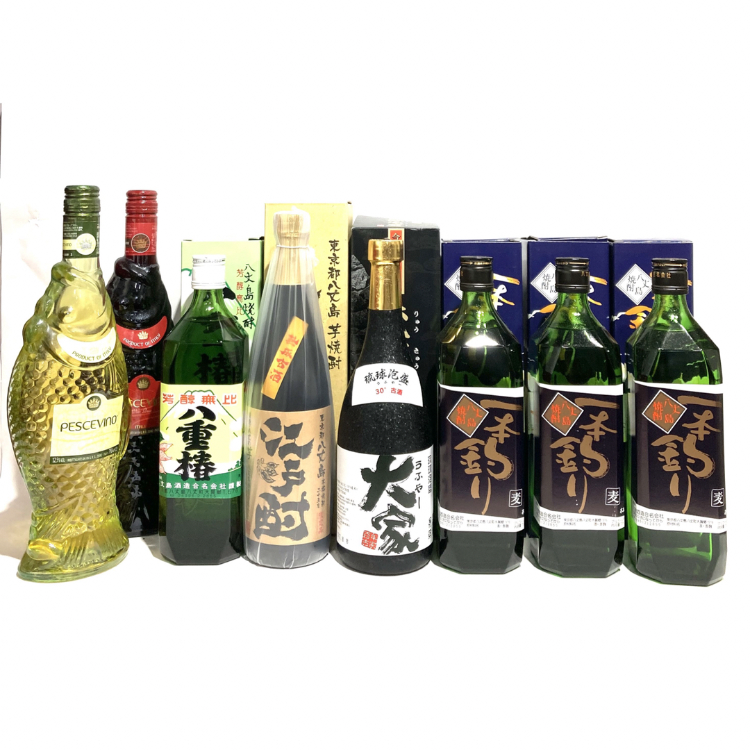 未開栓 古酒 一本釣り 琉球泡盛 江戸酎 八重椿 ヘッシュヴィーノ 8本まとめ 食品/飲料/酒の酒(焼酎)の商品写真