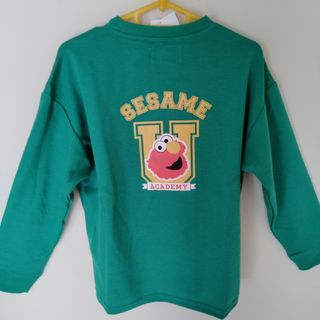 セサミストリート(SESAME STREET)の【新品タグ付】SESAME STREET エルモバックプリント ロンT(Tシャツ(長袖/七分))