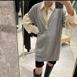 ルシェルブルー(LE CIEL BLEU)のルシェルブルー Crafted Knit Vest(ベスト/ジレ)