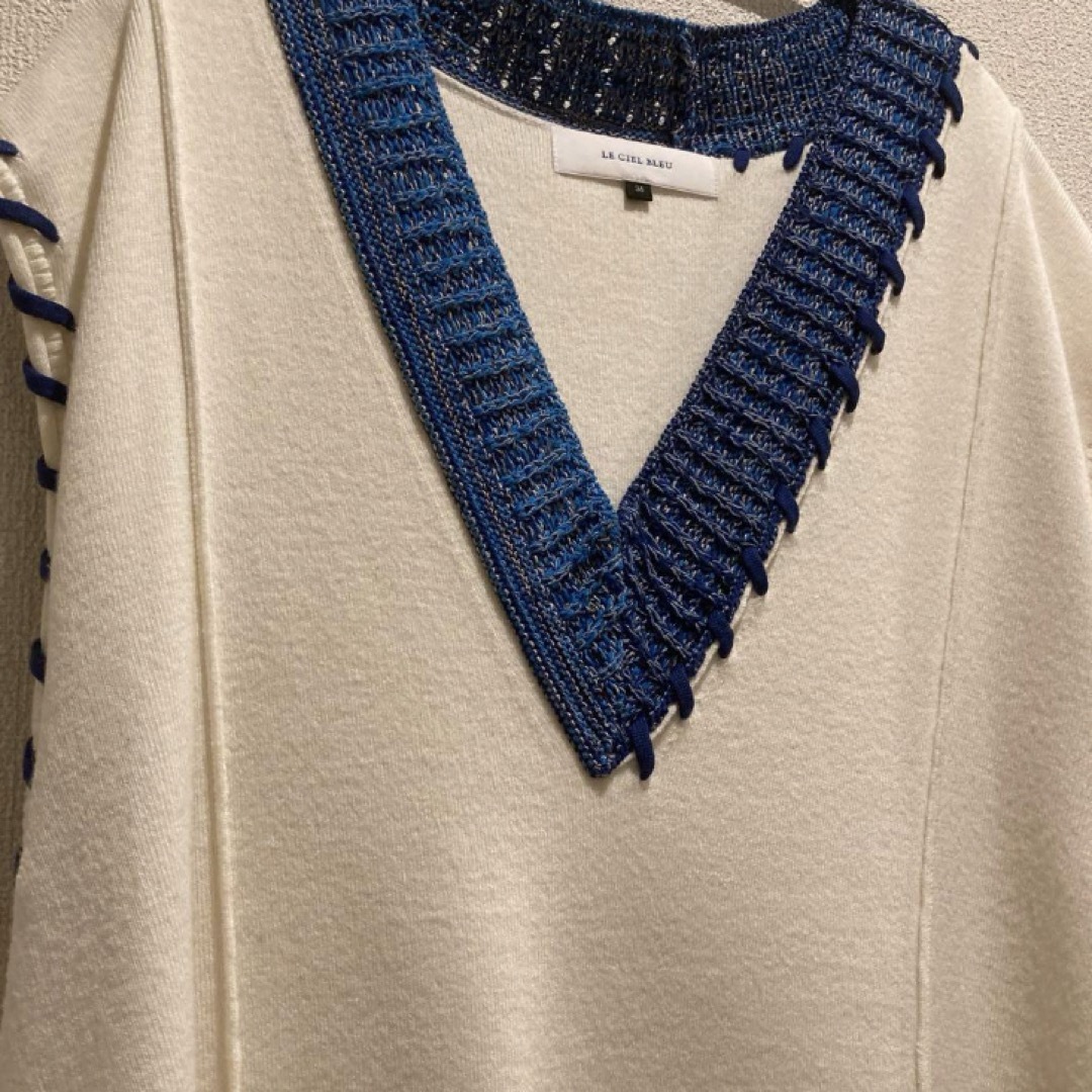 LE CIEL BLEU(ルシェルブルー)のルシェルブルー Crafted Knit Vest レディースのトップス(ベスト/ジレ)の商品写真