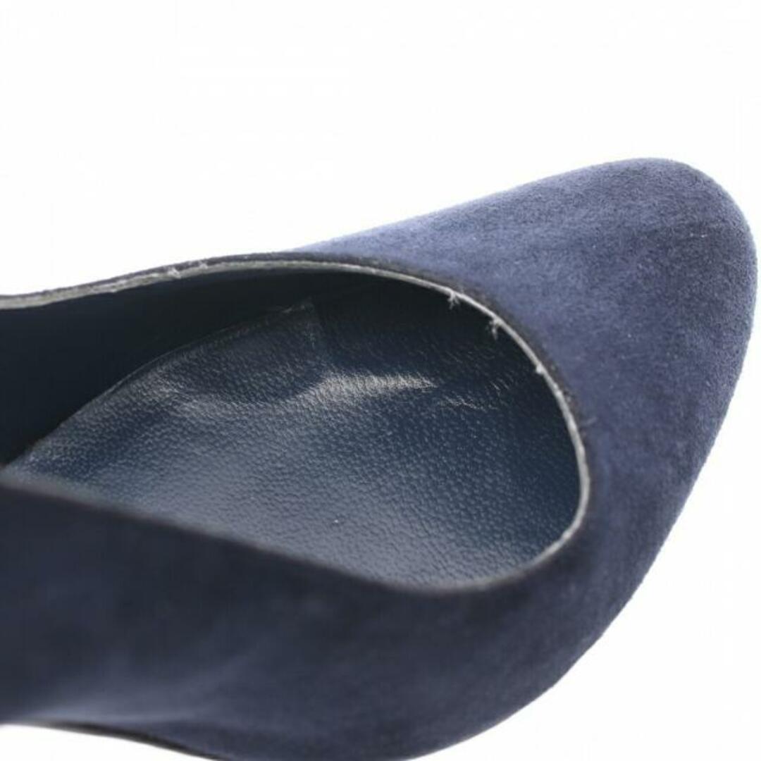 MANOLO BLAHNIK(マノロブラニク)の アーモンドトゥ パンプス スエード ネイビー レディースの靴/シューズ(ハイヒール/パンプス)の商品写真