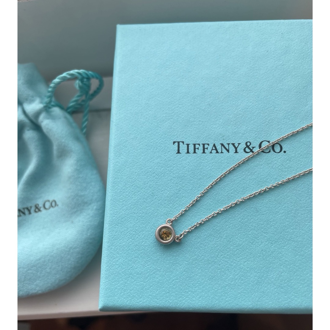 ティファニー　Tiffany バイザヤード　シトリン　一粒　ネックレス　レア☆