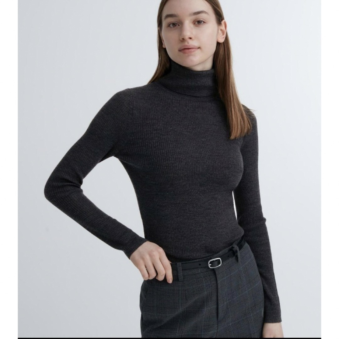 UNIQLO - 新品 ユニクロ エクストラファインメリノリブ UNIQLO - 新品 ユニクロ エクストラファインメリノリブ