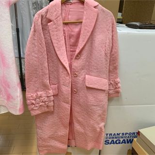 ミュウミュウ(miumiu)のmiumiuピンクコート(ロングコート)