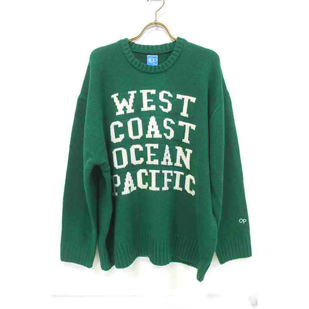 OCEAN PACIFIC(オーシャンパシフィック)の【新古品】【未使用】ocean pacific オーシャンパシフィック  トップス レディース ニット サイズM グリーン 新古品 レディースのトップス(ニット/セーター)の商品写真