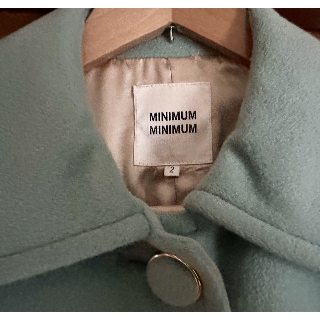 MINIMUM(ミニマム)のMINIMUM MINIMUM ティファニーブルーのコート レディースのジャケット/アウター(ピーコート)の商品写真