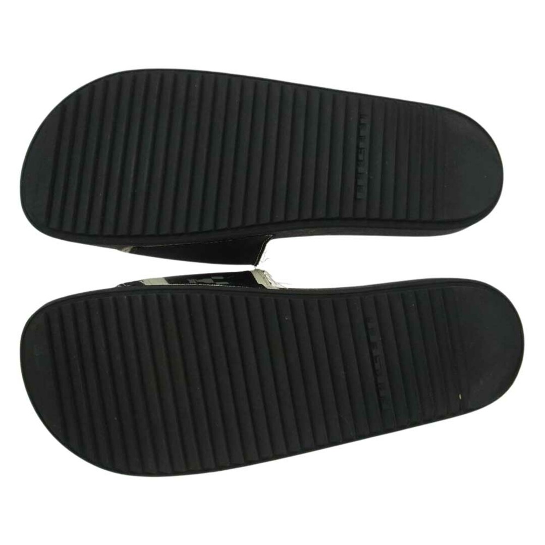 Rick Owens(リックオウエンス)のRick Owens リックオウエンス サンダル DU19S4817 DRKSHDW ダークシャドウ PATCH SLIDES パッチ スライド サンダル  ブラック系 43【中古】 メンズの靴/シューズ(サンダル)の商品写真