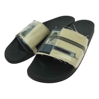 Rick Owens - Rick Owens リックオウエンス サンダル DU19S4817 DRKSHDW ダークシャドウ PATCH SLIDES パッチ スライド サンダル  ブラック系 43【中古】