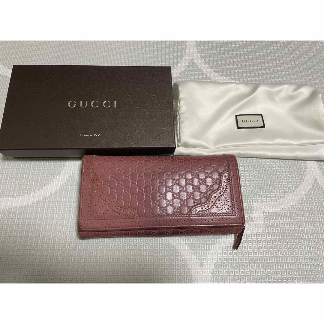 Gucci(グッチ)のgucci マイクログッチシマ　長財布 レディースのファッション小物(財布)の商品写真