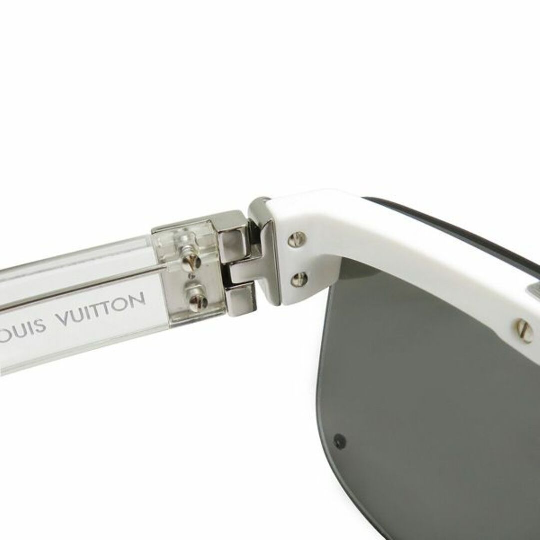 ホワイトレンズ美品 ルイヴィトン Z1196E LV SHOW 跳ね上げ式 ミラーレンズ サングラス アイウェア メガネ 46024