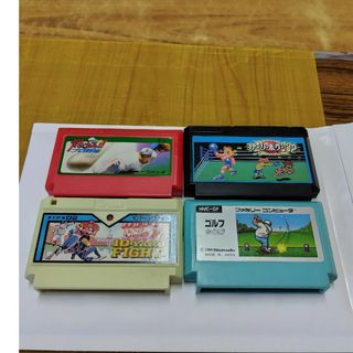 【まとめ売り】ファミリーコンピューター　スポーツゲーム　野球　ボクシング　ゴルフ(家庭用ゲームソフト)