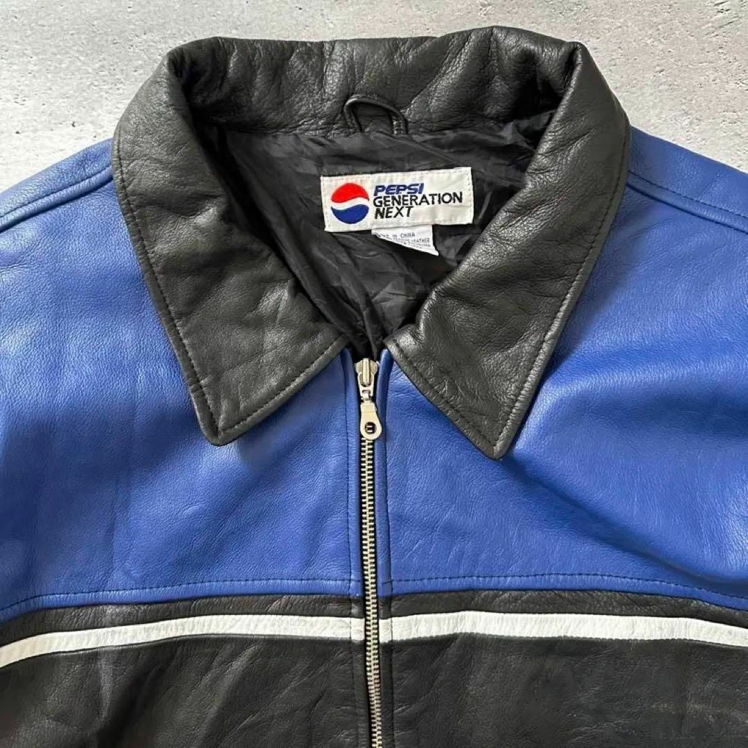 希少 PEPSI レザージャケット レーシング ヴィンテージ y2k 希少 PEPSI レザージャケット レーシング ヴィンテージ y2k