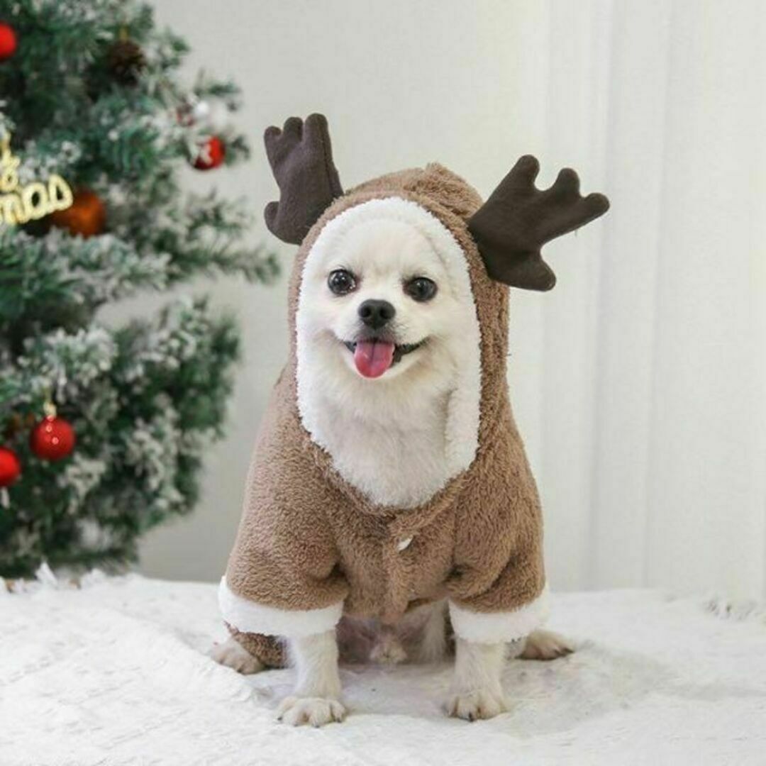 トナカイコスチューム　XL　クリスマス　ドッグウェア　犬服 その他のペット用品(犬)の商品写真