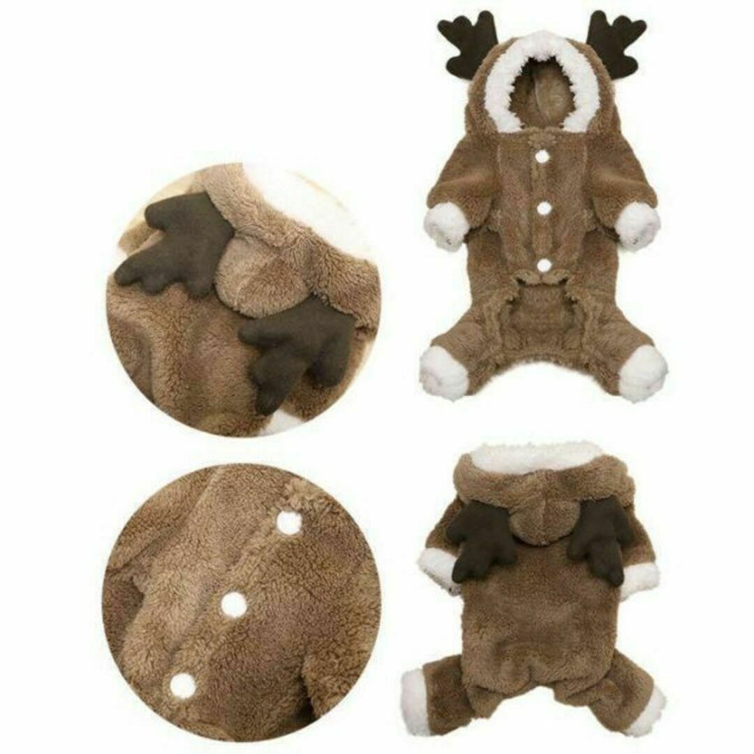 トナカイコスチューム　XL　クリスマス　ドッグウェア　犬服 その他のペット用品(犬)の商品写真